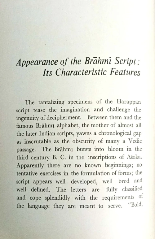 Origin of Brahmi Script the Beginning of Alphabet in India